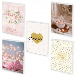 Фотоальбом BRAUBERG на 36 фото 10*15 см, ассорти 5 дизайнов, мягкая обложка, 391441