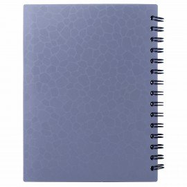 Тетрадь-блокнот 120 л., A5, 170x215 мм, BRAUBERG, линия, гребень, обложка пластиковая, 4 разделителя, "Rich", 401791