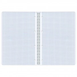 Тетрадь А4, 96 л., ОФИСМАГ, гребень, клетка, обложка картон, МОНОХРОМ, 402793