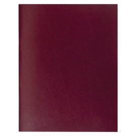 Тетрадь бумвинил, А4, 96 л., скоба, офсет №1, клетка, STAFF, БОРДОВЫЙ, 403420