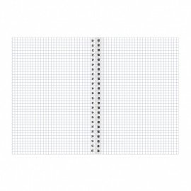 Тетрадь бумвинил, А5, 96 л., гребень, офсет №1, клетка, КОРИЧНЕВАЯ Metallic, HATBER, 96Т5бвВ1гр