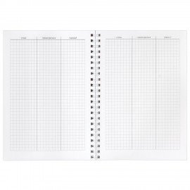 Тетрадь-словарь для записи английских слов А5 48 л., гребень, клетка, BRAUBERG, справка, 403564