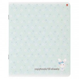 Тетрадь А5 48 л. АЛЬТ скоба, клетка, Soft Touch, "ЗЕФИРНЫЕ ЗАЙЧАТА" (5 видов), 7-48-747