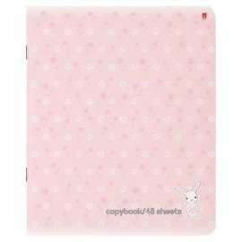 Тетрадь А5 48 л. АЛЬТ скоба, клетка, Soft Touch, "ЗЕФИРНЫЕ ЗАЙЧАТА" (5 видов), 7-48-747