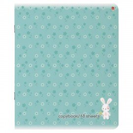 Тетрадь А5 48 л. АЛЬТ скоба, клетка, Soft Touch, "ЗЕФИРНЫЕ ЗАЙЧАТА" (5 видов), 7-48-747