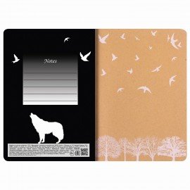 Тетрадь 40 л. в клетку обложка КРАФТ, бежевая бумага 70 г/м2, сшивка, А5 (147х210 мм), NATURE, BRAUBERG, 403758