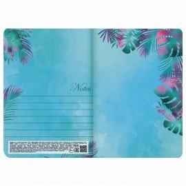 Тетрадь 40 л. в клетку обложка SoftTouch, бежевая бумага 70 г/м2, сшивка, А5 (147х210 мм), ЛИСТЬЯ, BRAUBERG, 403781