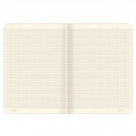 Тетрадь 60 л. в клетку обложка SoftTouch, бежевая бумага 70 г/м2, сшивка, В5 (179х250 мм), FOXY, BRAUBERG, 403815