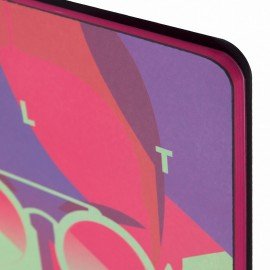 Тетрадь А5 (168х208 мм), 80 л., сшивка, клетка, под кожу, BRAUBERG VISTA, "Ultraviolet", 403914