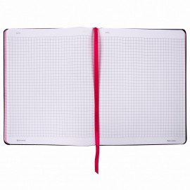 Тетрадь А5 (168х208 мм), 80 л., сшивка, клетка, под кожу, BRAUBERG VISTA, "Ultraviolet", 403914