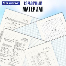 Тетради предметные со справочным материалом, КОМПЛЕКТ 10 ПРЕДМЕТОВ, 48 л., SoftTouch, фольга, BRAUBERG, "PASTEL", 404031