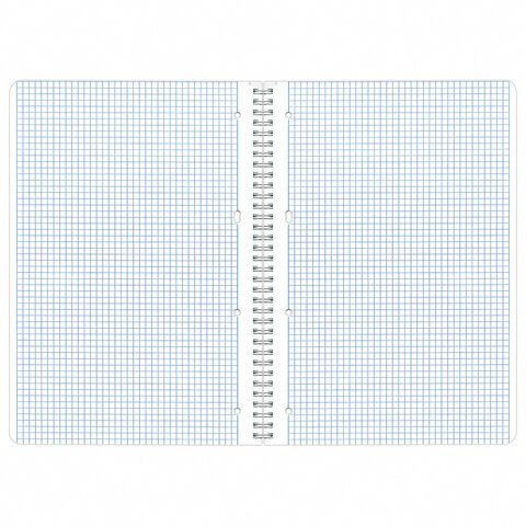 Тетрадь А4, 96 л., BRAUBERG, гребень, клетка, обложка картон, "Calm", 404059