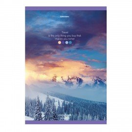 Тетрадь А4, 96 л., BRAUBERG, скоба, клетка, обложка картон, "Journey", 404064