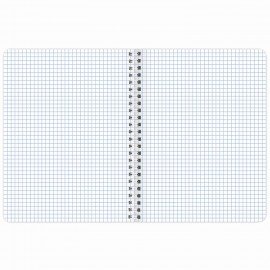 Тетрадь А5 48 л. BRAUBERG, гребень, клетка, глянцевая ламинация, "Color" (микс в спайке), 404342