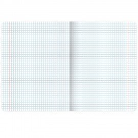 Тетрадь А5, 48 л., BRAUBERG, скоба, клетка, выборочный лак, "Классика" (микс в спайке), 404344