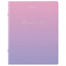 Тетради КОМПЛЕКТ 5 шт. А5, 48 л. BRAUBERG, скоба, клетка, SoftTouch, фольга, "Inspiration", 404399