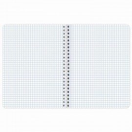 Тетрадь А5 96 л. BRAUBERG, гребень, клетка, глянцевая ламинация, "Dark" (микс в спайке), 404419