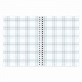 Тетрадь А5 96 л. BRAUBERG, гребень, клетка, обложка картон, "Knowledge" (микс в спайке), 404421