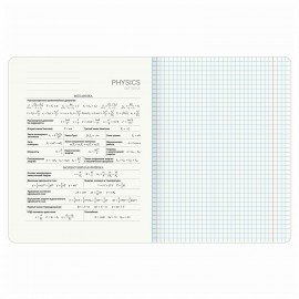 Тетрадь предметная "ELEGANCE" 48 л., SoftTouch, фольга, ФИЗИКА, клетка, BRAUBERG, 404554