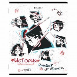 Тетради предметные, КОМПЛЕКТ 12 ПРЕДМЕТОВ, 48 л., глянцевый УФ-лак, BRAUBERG, "ANIME", 404608