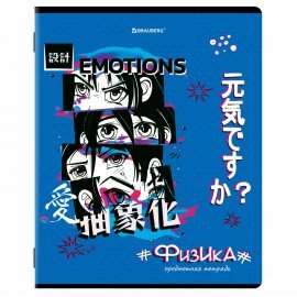 Тетради предметные, КОМПЛЕКТ 12 ПРЕДМЕТОВ, 48 л., глянцевый УФ-лак, BRAUBERG, "ANIME", 404608