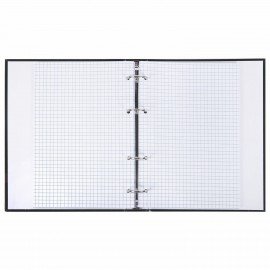 Тетрадь на кольцах А5 165х215 мм, 120 листов, твердый картон, клетка, BRAUBERG, "Dark", 404709