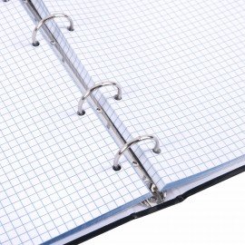 Тетрадь на кольцах А5 165х215 мм, 120 листов, твердый картон, клетка, BRAUBERG, "Dark", 404709