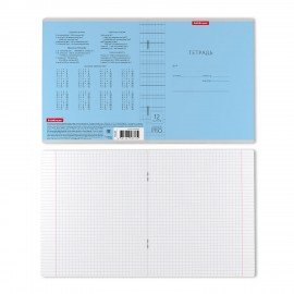 Тетрадь обложка пластик, 12 л. клетка, Erich Krause, CoverPro (микс в спайке), 56338