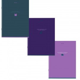 Тетради ДЭК А4 96 л. КОМПЛЕКТ 3 шт. BRAUBERG скоба, клетка, глянцевый лак, "Monocolor", 404869