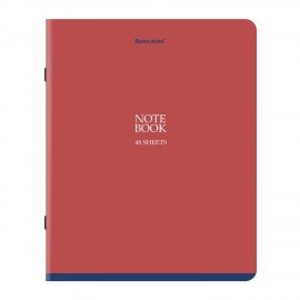 Тетради ДЭК А5 48 л. КОМПЛЕКТ 5 шт. BRAUBERG скоба, клетка, SoftTouch, "NoteBookMono", 404911