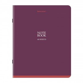 Тетради ДЭК А5 48 л. КОМПЛЕКТ 5 шт. BRAUBERG скоба, клетка, SoftTouch, "NoteBookMono", 404911