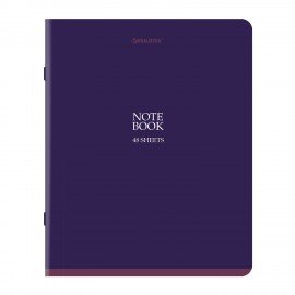 Тетради ДЭК А5 48 л. КОМПЛЕКТ 5 шт. BRAUBERG скоба, клетка, SoftTouch, "NoteBookMono", 404911