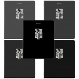 Тетради ДЭК А5 48 л. КОМПЛЕКТ 5 шт. BRAUBERG, скоба, клетка, SoftTouch, "PURPOSE", 404914