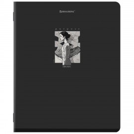 Тетради ДЭК А5 48 л. КОМПЛЕКТ 5 шт. BRAUBERG, скоба, клетка, SoftTouch, "PURPOSE", 404914