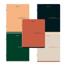 Тетради ДЭК А5 48 л. КОМПЛЕКТ 5 шт. BRAUBERG скоба, клетка, SoftTouch, "Минимал_Цвет", 404917