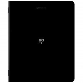 Тетради ДЭК А5 48 л. КОМПЛЕКТ 5 шт. BRAUBERG, скоба, клетка, SoftTouch, "GLOOM", 404964