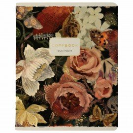Тетрадь А5 48 л. BRUNO VISCONTI скоба, клетка, Soft Touch, фольга, "BLOOM FLOWERS" (5 видов), 7-48-1277