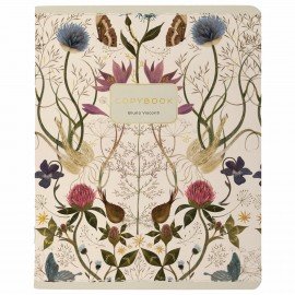 Тетрадь А5 48 л. BRUNO VISCONTI скоба, клетка, Soft Touch, фольга, "BLOOM FLOWERS" (5 видов), 7-48-1277