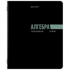 Тетради предметные, КОМПЛЕКТ 12 ПРЕДМЕТОВ, 48л, обложка картон, BRAUBERG, КЛАССИКА BLACK, 405162