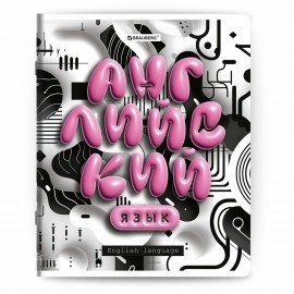 Тетради предметные, КОМПЛЕКТ 12 ПРЕДМЕТОВ, 48л, глянцевый УФ-лак, BRAUBERG, 3D LETTERS, 405169