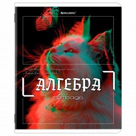 Тетради предметные, КОМПЛЕКТ 12 ПРЕДМЕТОВ, 48л, глянцевый УФ-лак, BRAUBERG, GLITCH, 405170