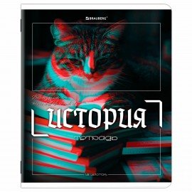 Тетради предметные, КОМПЛЕКТ 12 ПРЕДМЕТОВ, 48л, глянцевый УФ-лак, BRAUBERG, GLITCH, 405170