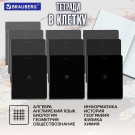 Тетради предметные, КОМПЛЕКТ 12 ПРЕДМЕТОВ, 48л, SoftTouch, BRAUBERG, РИТМ, 405181