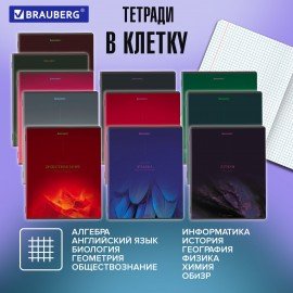 Тетради предметные, КОМПЛЕКТ 13 ПРЕДМЕТОВ, 48л, SoftTouch, BRAUBERG, PEACEFUL, 405182