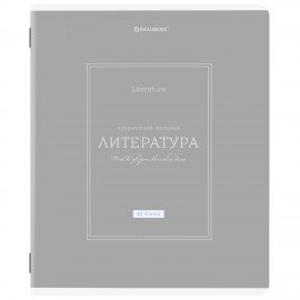 Тетради предметные, КОМПЛЕКТ 5 ПРЕДМЕТОВ, 48л, рельефный картон, матовая ламинация, BRAUBERG, CLASSIC, 405186