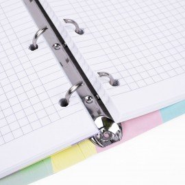 Тетрадь на кольцах А5 160х212мм, 120л, картон, матовая ламинация, клетка, BRAUBERG PASTEL, 405197