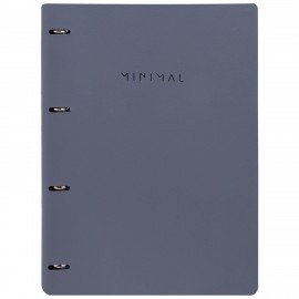 Тетрадь на кольцах БОЛЬШАЯ А4 240х310 120л, под кожу, BRAUBERG VISTA, Rhythm, 405202