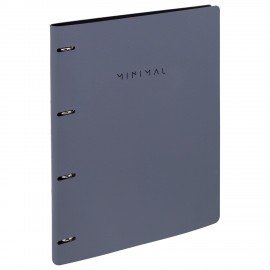 Тетрадь на кольцах БОЛЬШАЯ А4 240х310 120л, под кожу, BRAUBERG VISTA, Rhythm, 405202