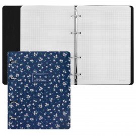 Тетрадь на кольцах А5 180х220, 120л, под кожу, BRAUBERG VISTA, Минимализм, 405206