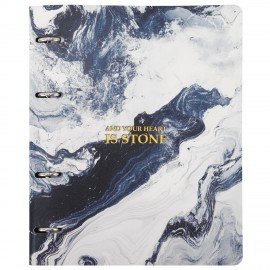 Тетрадь на кольцах А5 180х220, 120л, под кожу, BRAUBERG VISTA, Пернатые, 405207